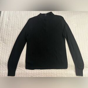 Vintage Sweetree black sweater with zip neck